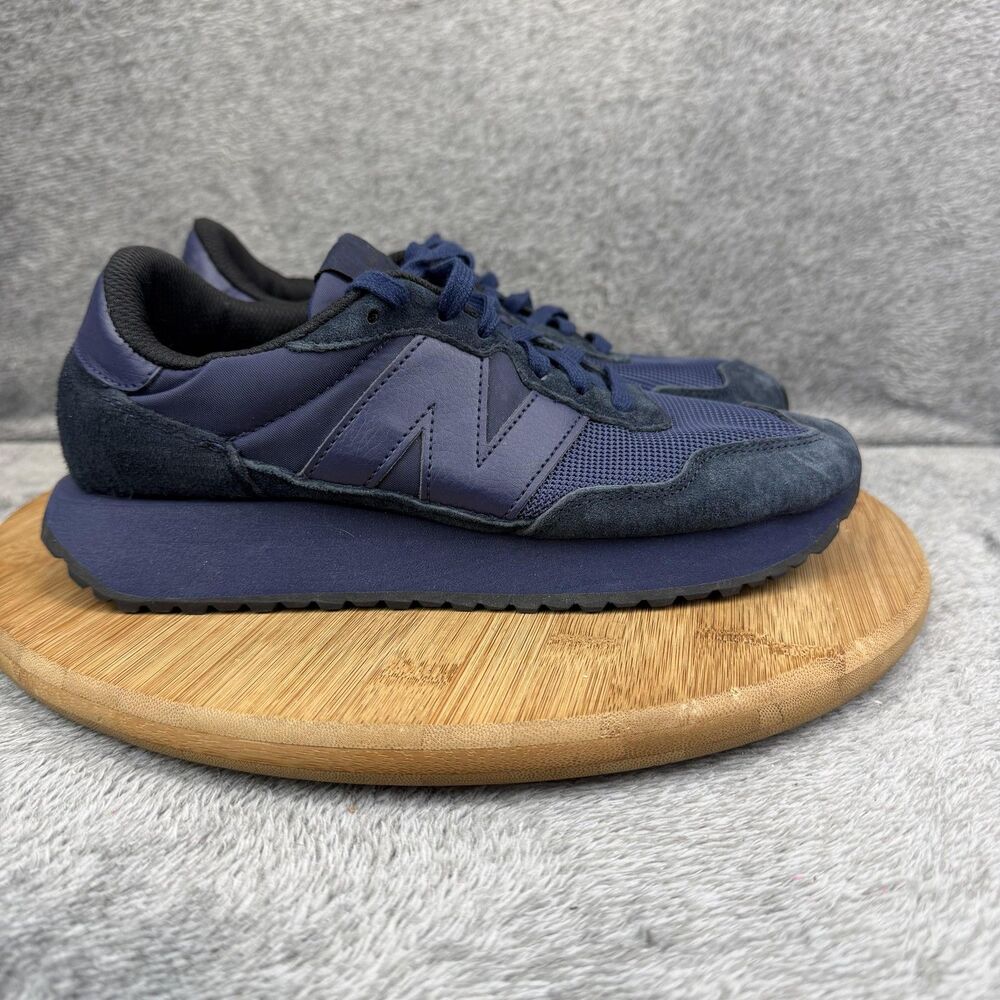New Balance 237 Shoes Mens Size 7 Blue Suede Mesh Running Sneakers MS237CR1